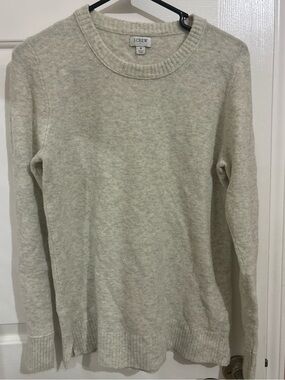J. Crew Light Heathered Grey Sweater